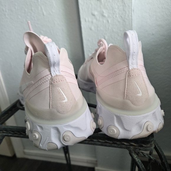Nike Women's Light Pink React Sneakers - Picture 4 of 5